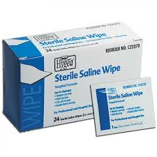 Saline Wipes - Click Image to Close